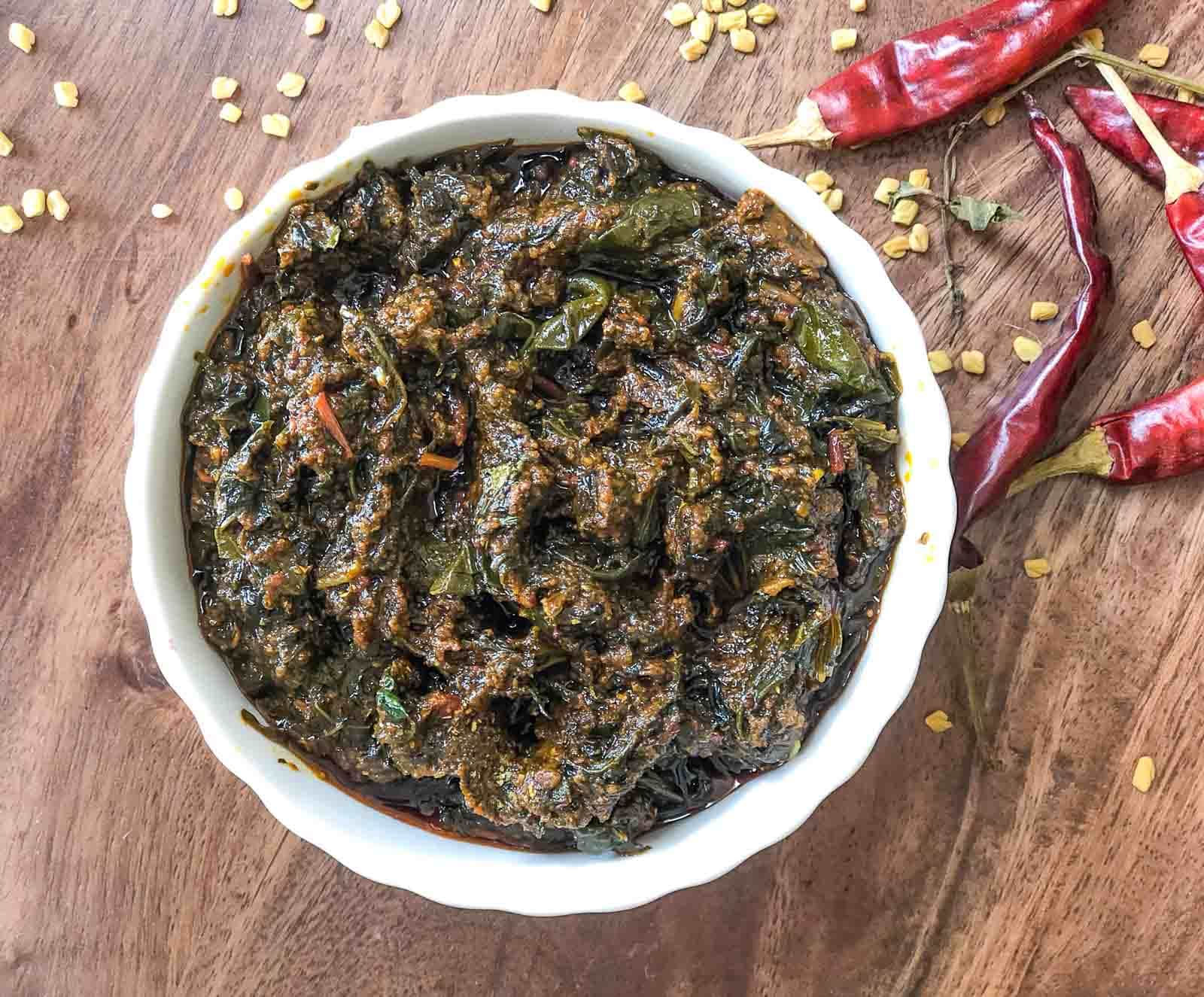 Gongura Goat Curry