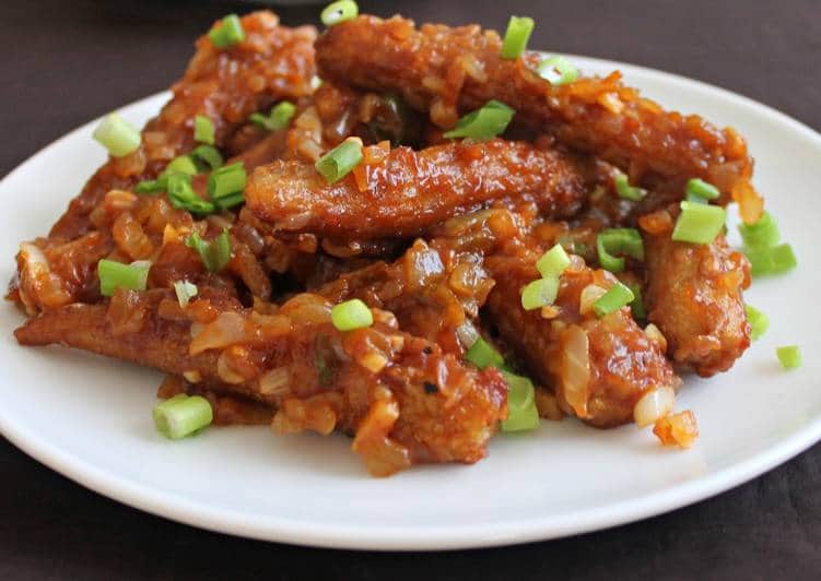 Baby Corn Manchurian Tray